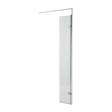 Nuie 8mm Fluted Wetroom Return Screen Chrome WRFL18530H