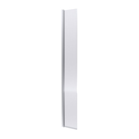 Nuie 8mm Fluted Wetroom Return Screen Chrome WRFL18530HC