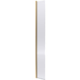 Hudson Reed 8mm Fluted Wetroom Return Screen Brushed Brass WRFL19530BBHC