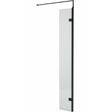 Hudson Reed 8mm Fluted Wetroom Return Screen Matt Black WRFL19530BP
