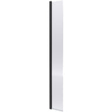 Hudson Reed 8mm Fluted Wetroom Return Screen Matt Black WRFL19530BPHC