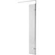 Hudson Reed 8mm Fluted Wetroom Return Screen Chrome WRFL19530H