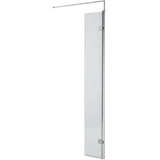Hudson Reed 8mm Fluted Wetroom Return Screen Chrome WRFL19530H