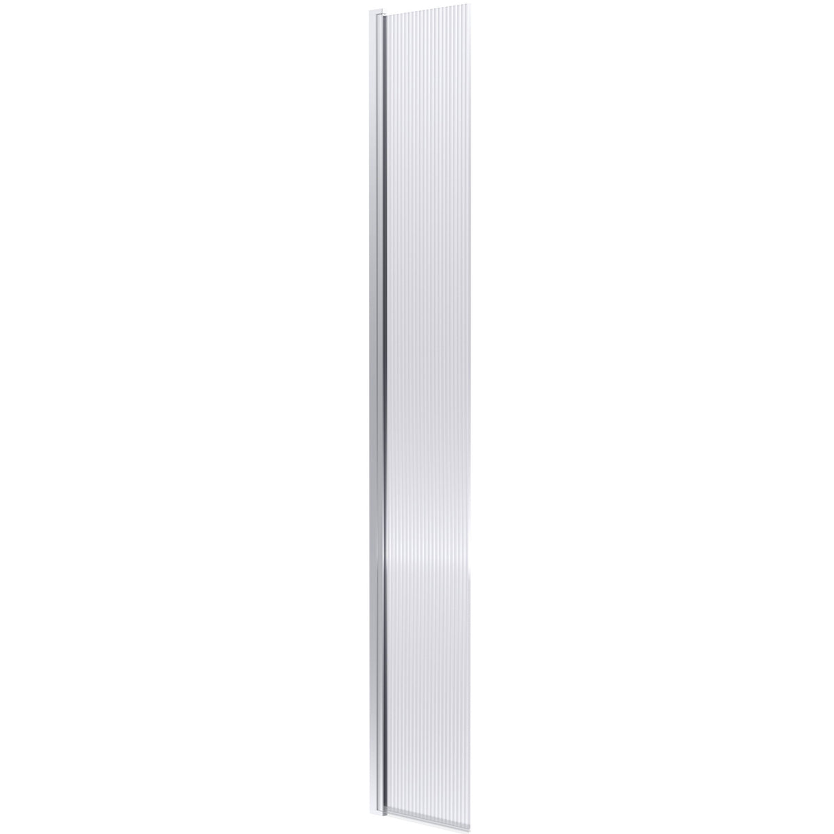 Hudson Reed 8mm Fluted Wetroom Return Screen Chrome WRFL19530HC