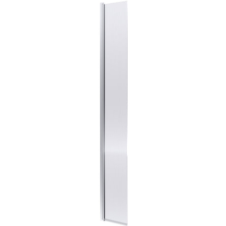 Hudson Reed 8mm Fluted Wetroom Return Screen Chrome WRFL19530HC