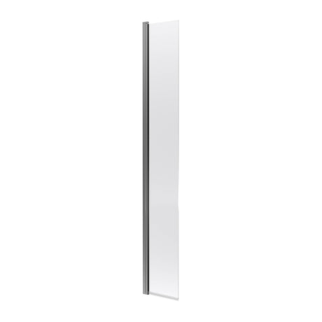 Nuie 8mm Wetroom Return Screen Brushed Pewter WRS030GMHC