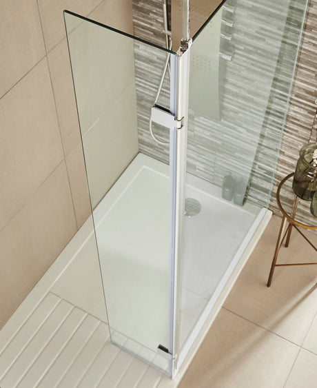 Nuie 8mm Wetroom Return Screen Chrome WRS030H LS1