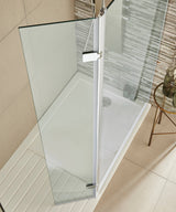 Nuie 8mm Wetroom Return Screen Chrome WRS030H LS2