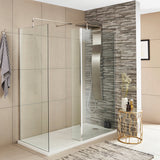 Hudson Reed 8mm Wetroom Return Screen Chrome WRSB250 LS2