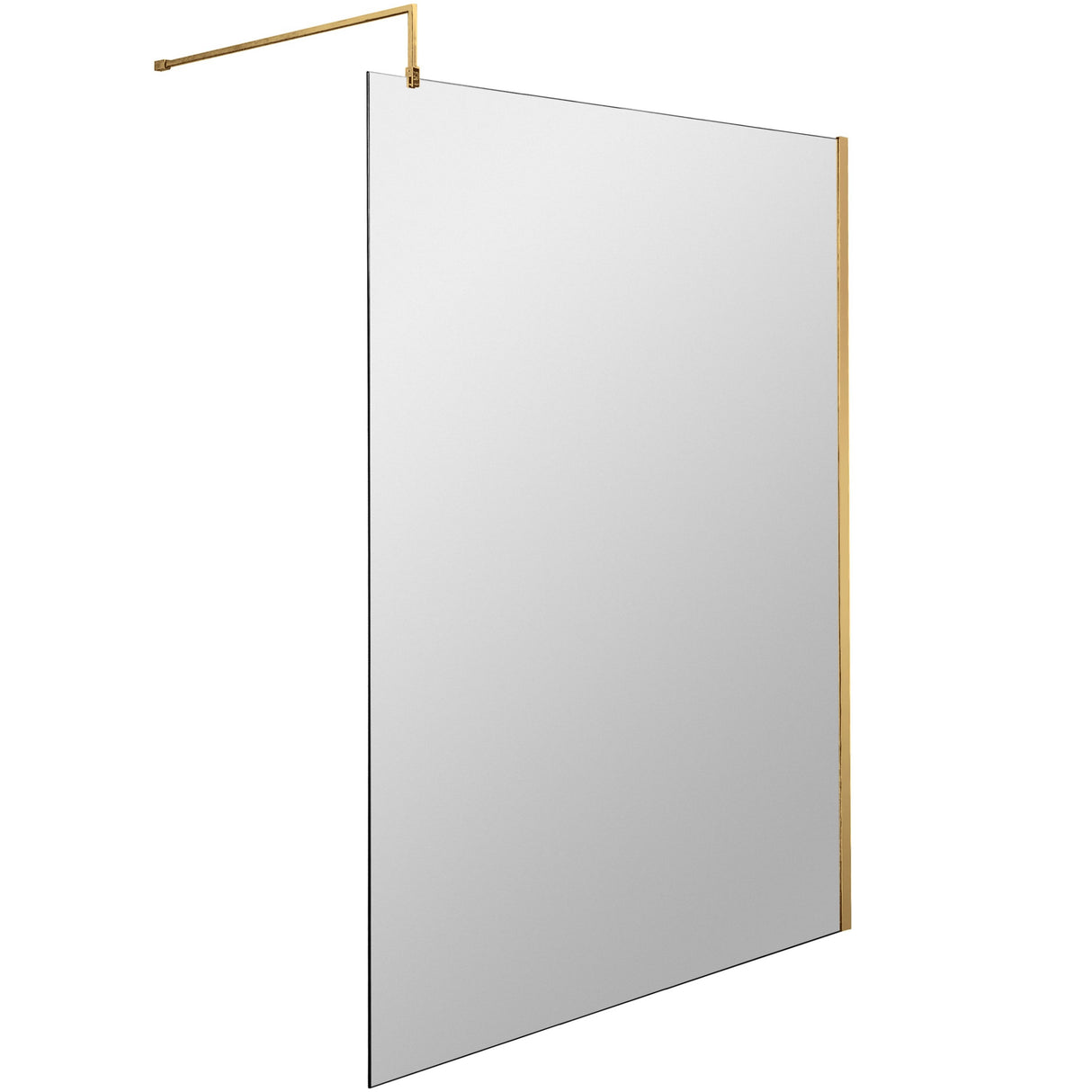 Hudson Reed 8mm Wetroom Screen Brushed Brass WRSBB14