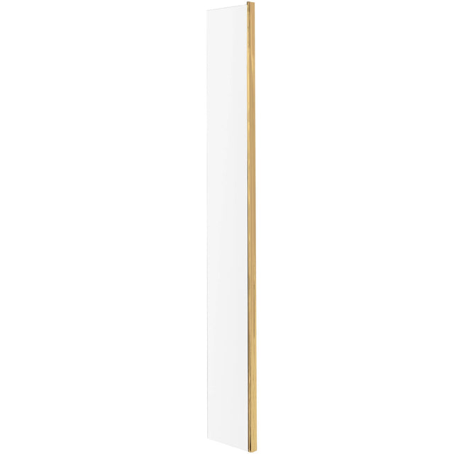 Hudson Reed 8mm Wetroom Return Screen Brushed Brass WRSBB250