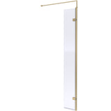 Hudson Reed 8mm Wetroom Return Screen Brushed Brass WRSBB30