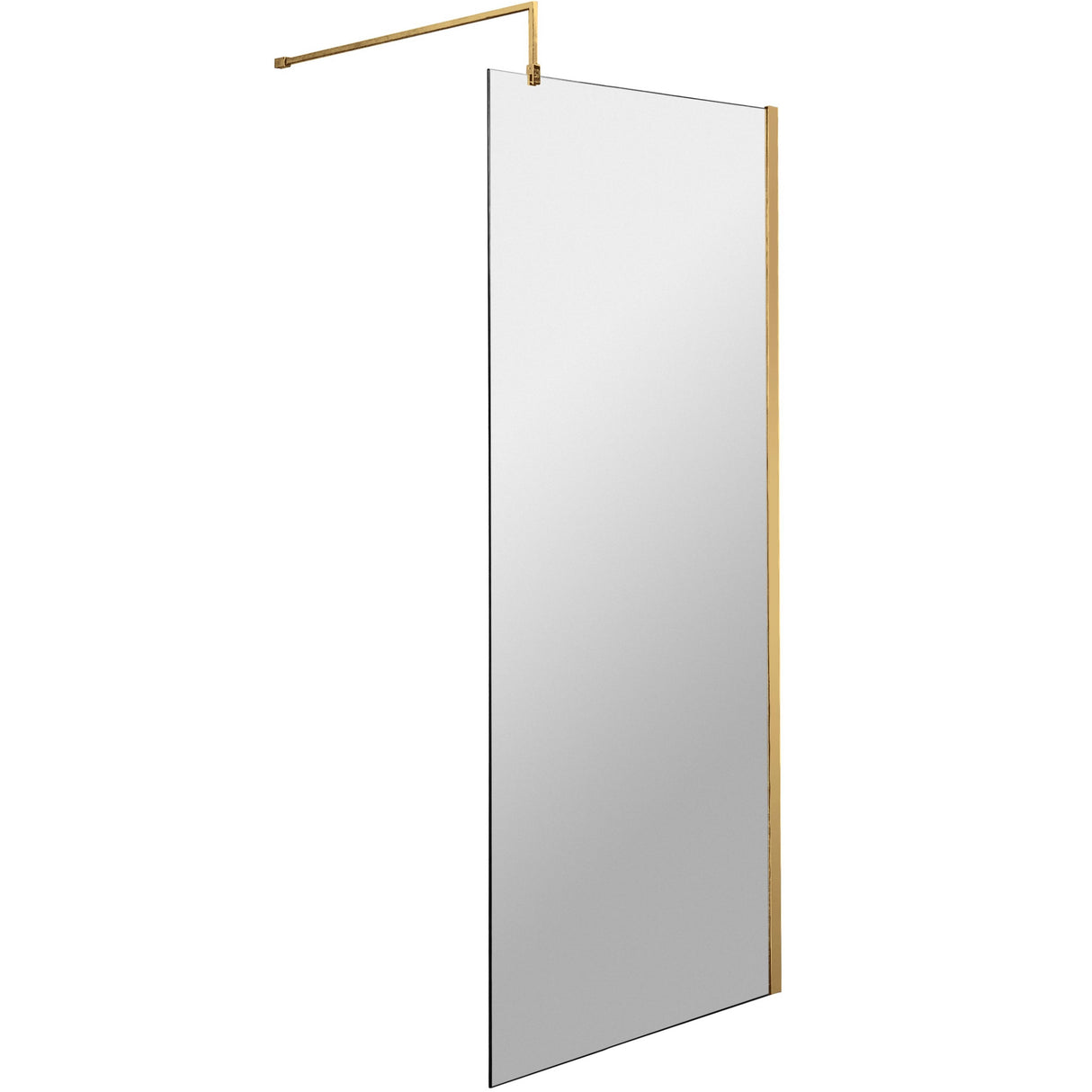 Hudson Reed 8mm Wetroom Screen Brushed Brass WRSBB70