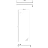 Hudson Reed 8mm Wetroom Screen Brushed Brass WRSBB70 LD