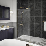 Hudson Reed 8mm Wetroom Screen Brushed Brass WRSBB70 LS1