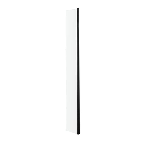 Nuie 8mm Wetroom Return Screen Matt Black WRSBP025