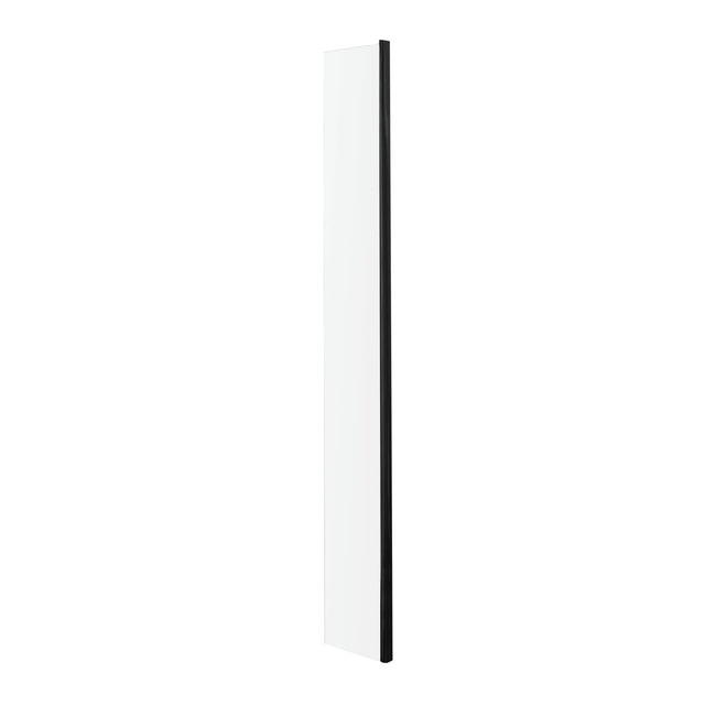 Nuie 8mm Wetroom Return Screen Matt Black WRSBP025