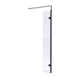 Nuie 8mm Wetroom Return Screen Matt Black WRSBP030H