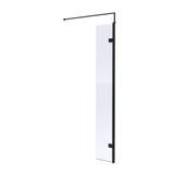 Nuie 8mm Wetroom Return Screen Matt Black WRSBP030H