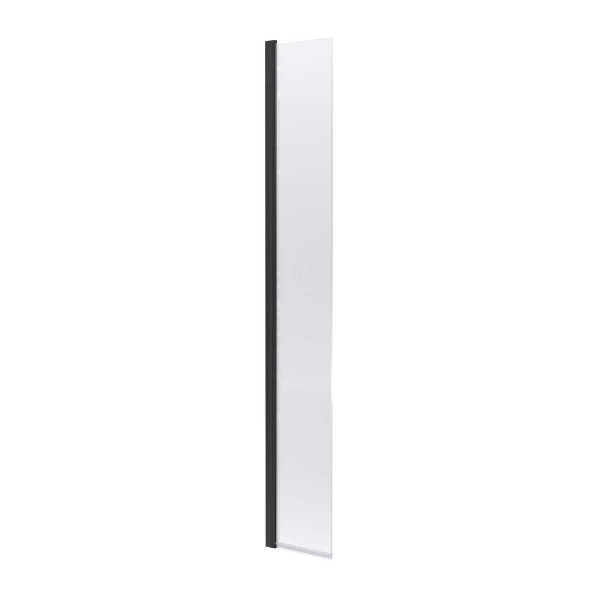 Nuie 8mm Wetroom Return Screen Matt Black WRSBP030HC
