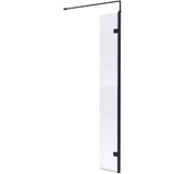 Hudson Reed 8mm Wetroom Return Screen Matt Black WRSBP30