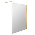 Nuie 8mm Wetroom Screen Brushed Brass WRSCBB014