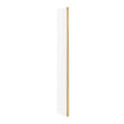 Nuie 8mm Wetroom Return Screen Brushed Brass WRSCBB025