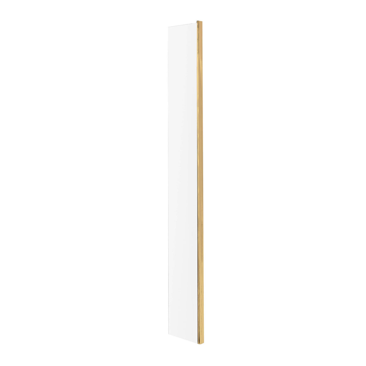 Nuie 8mm Wetroom Return Screen Brushed Brass WRSCBB025