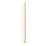 Nuie 8mm Wetroom Return Screen Brushed Brass WRSCBB025