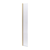 Nuie 8mm Wetroom Return Screen Brushed Brass WRSCBB030HC