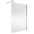 Nuie 8mm Wetroom Screen Brushed Pewter WRSCGM014