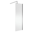 Nuie 8mm Wetroom Screen Brushed Pewter WRSCGM070