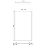Nuie 8mm Outer Frame Wetroom Screen Brushed Brass WRSCOBB11 LD