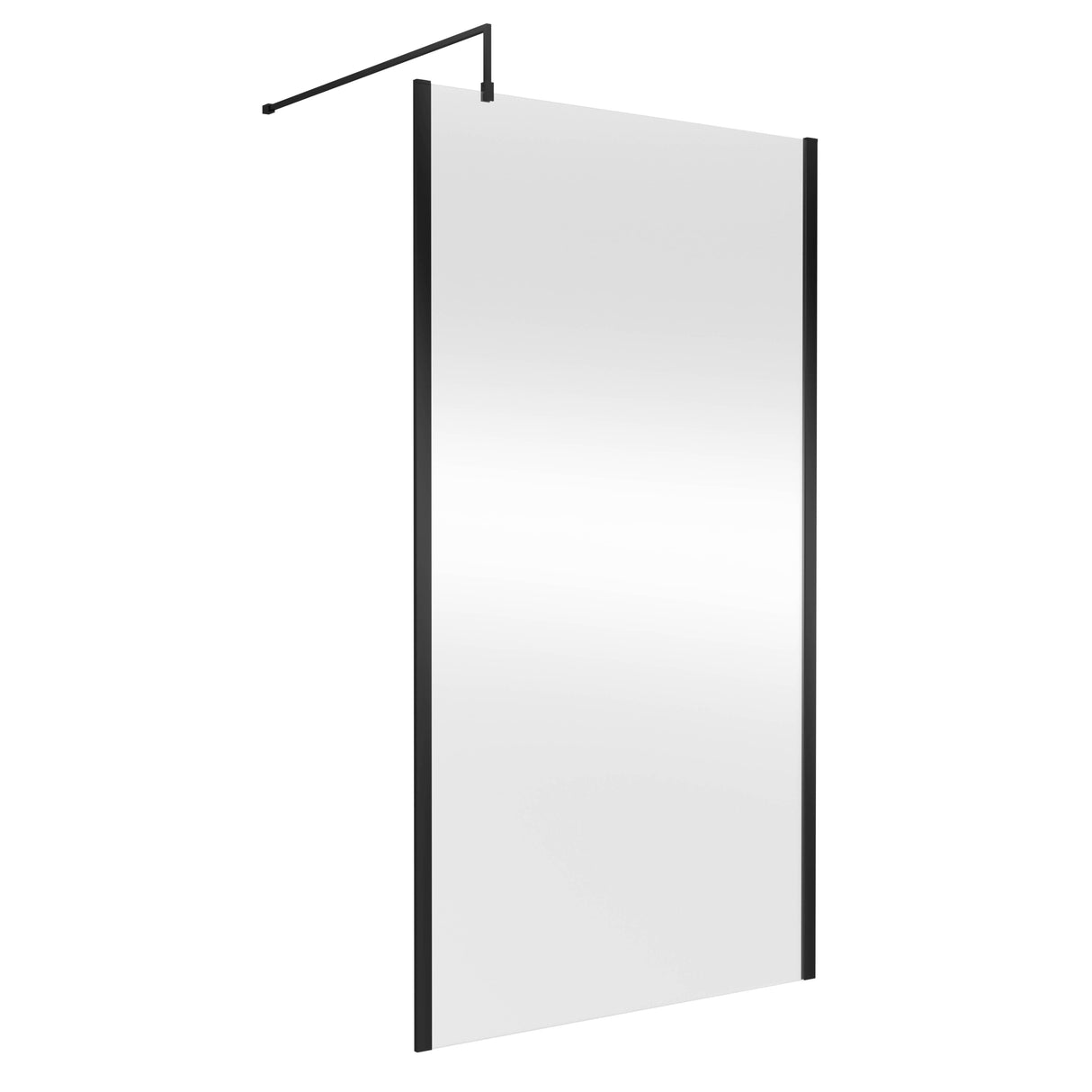 Nuie 8mm Outer Frame Wetroom Screen Matt Black WRSCOBP11
