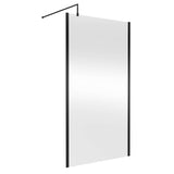 Nuie 8mm Outer Frame Wetroom Screen Matt Black WRSCOBP11