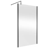 Nuie 8mm Outer Frame Wetroom Screen Matt Black WRSCOBP12