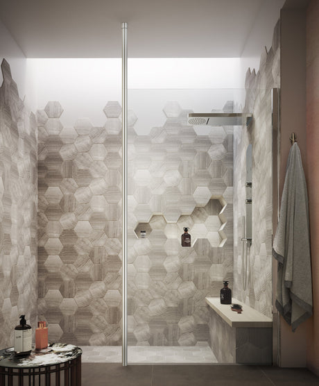 Nuie Wetroom Screen 3000mm Ceiling Post Chrome WRSF002 LS