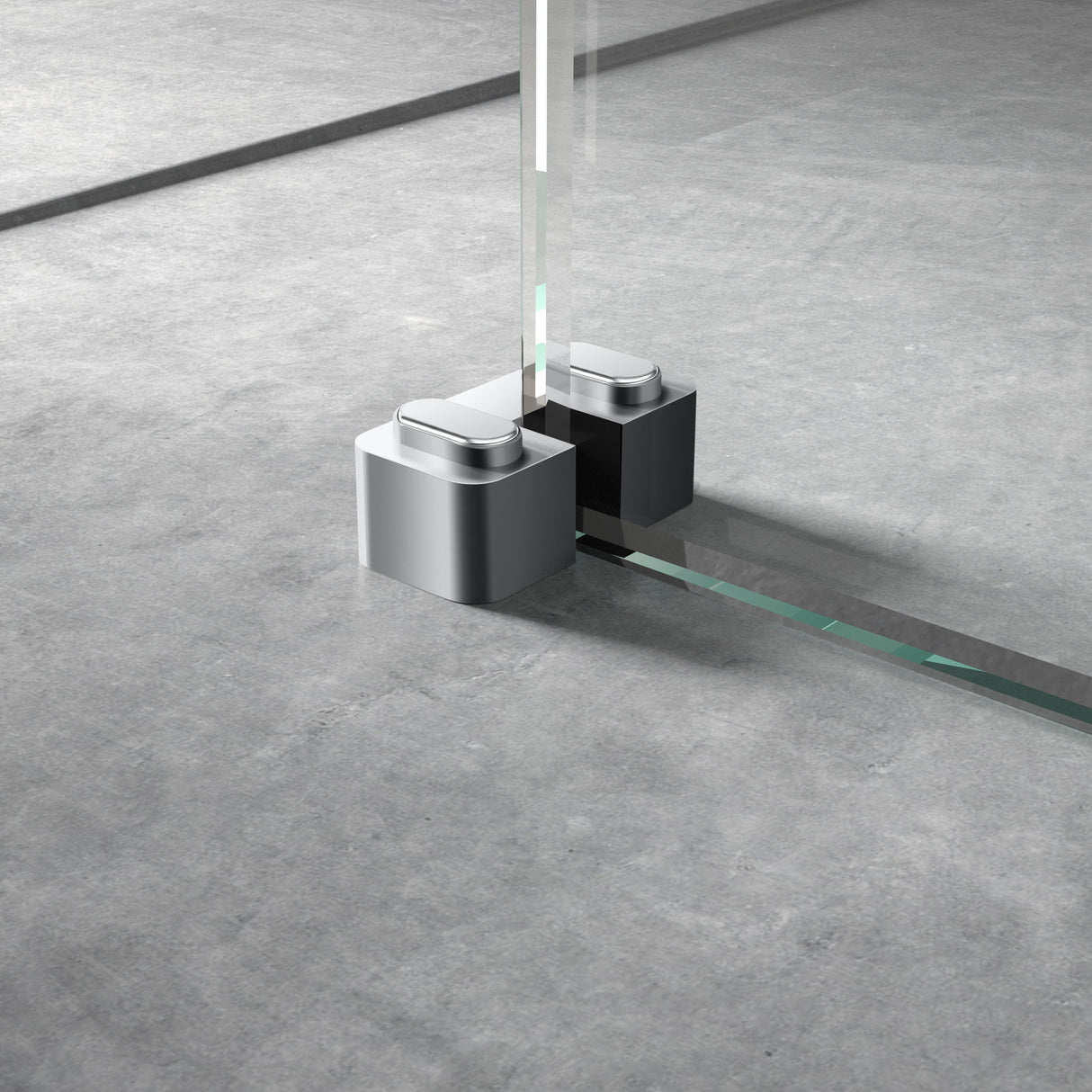 Nuie Wetroom Screen Retainer Support Foot Chrome WRSF003 LS
