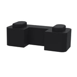 Nuie Wetroom Screen Retainer Support Foot Matt Black WRSF007