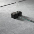 Nuie Wetroom Screen Retainer Support Foot Matt Black WRSF007 LS