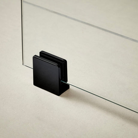 Nuie Wetroom Screen Support Foot & Wall Bracket Matt Black WRSF008 LS