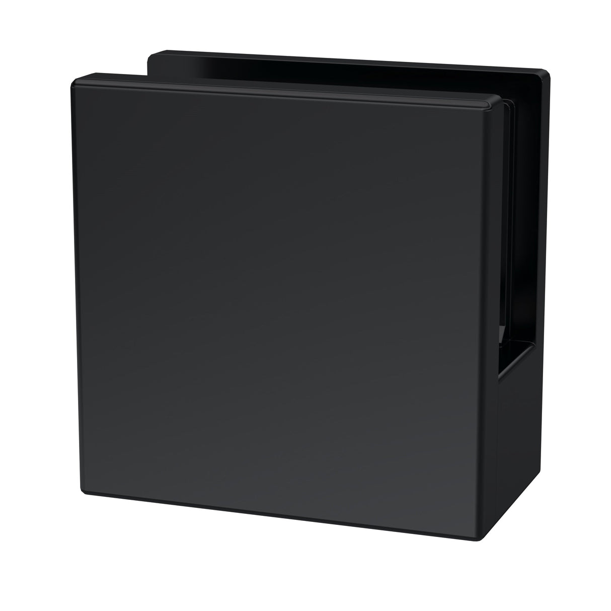 Nuie Wetroom Screen Support Foot & Wall Bracket Matt Black WRSF008