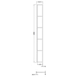Hudson Reed 8mm Framed Wetroom Return Screen Matt Black WRSF025 LD
