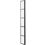 Hudson Reed 8mm Framed Wetroom Return Screen Matt Black WRSF025
