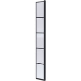 Hudson Reed 8mm Framed Wetroom Return Screen Matt Black WRSF030HC