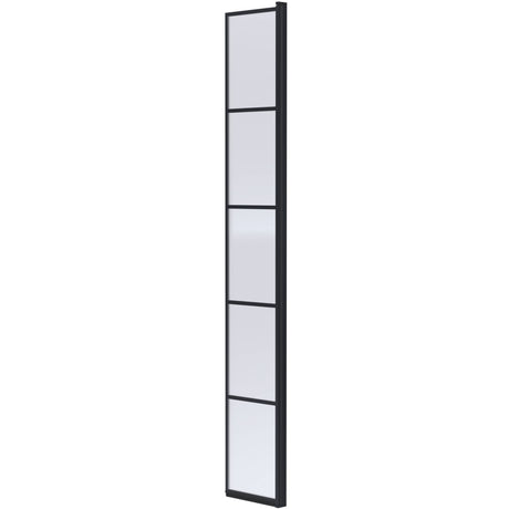 Hudson Reed 8mm Framed Wetroom Return Screen Matt Black WRSF030HC