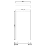 Hudson Reed 8mm Outer Frame Wetroom Screen Brushed Brass WRSOBB10 LD