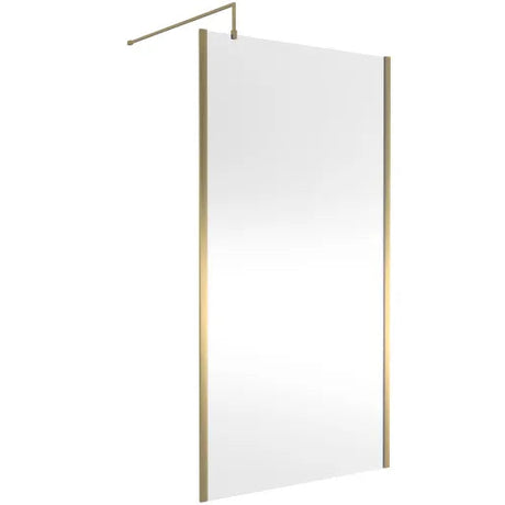 Hudson Reed 8mm Outer Frame Wetroom Screen Brushed Brass WRSOBB11