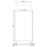 Hudson Reed 8mm Outer Frame Wetroom Screen Brushed Brass WRSOBB12 LD