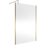 Hudson Reed 8mm Outer Frame Wetroom Screen Brushed Brass WRSOBB14